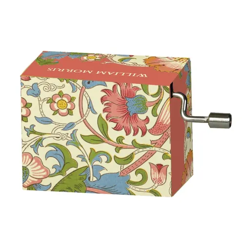 Classic Art Hand Crank Music Box- Lodden By William Morris (La Vie En Rose) image