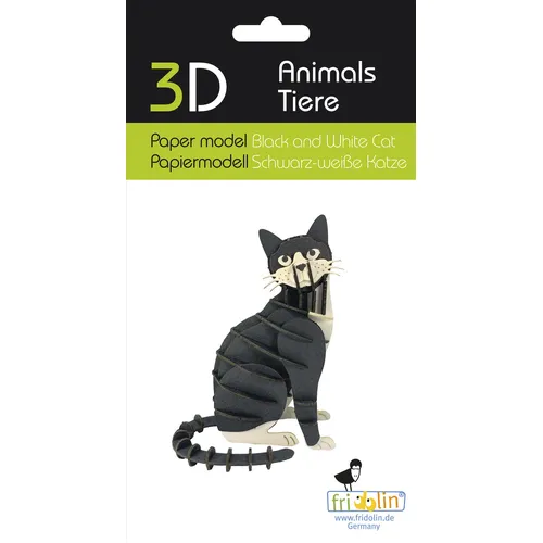 3D Paper Model- Cat image