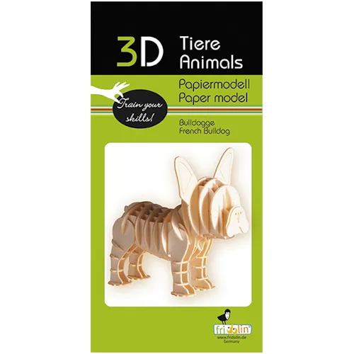 3D Paper Model- Bulldog image