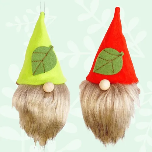 Leif & Eriksson Everleaf | 13cm Gnome Hanging Decoration | Assorted Colours image