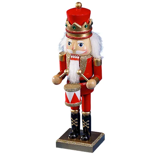25cm Red Drummer Nutcracker image
