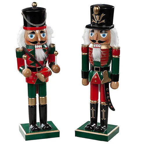 35cm Drummer & Soldier Nutcracker- Assorted Designs image