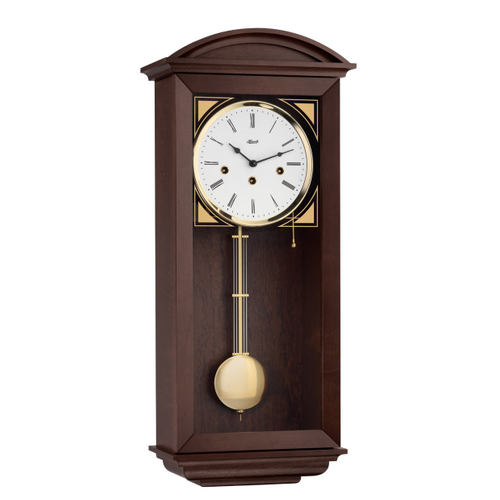 64cm Walnut 8 Day Mechanical Chiming Wall Clock By HERMLE image
