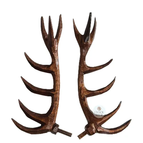 120mm Wooden Cuckoo Clock Antlers To Suit HÖNES Clock (Plain) image