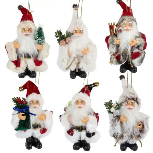 13cm Santa Hanging Decoration- Assorted Designs image