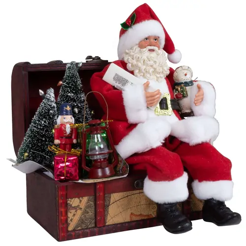 28cm Santa Claus Sitting On Chest image