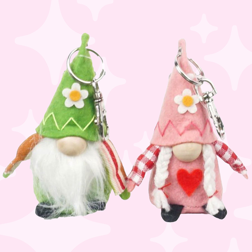 Luna Sunstone | 9.5cm Country Cottage Gnome Keychain - Girl