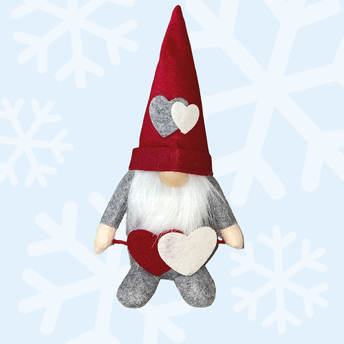 23cm Felt Gnome With Red Hat