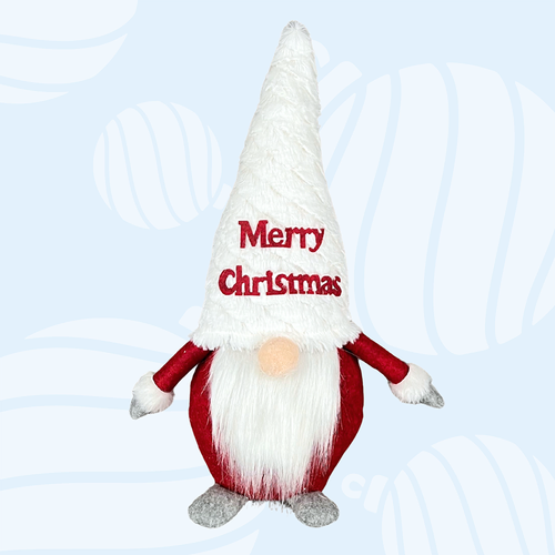 40cm Christmas Gnome With Merry Christmas Hat image