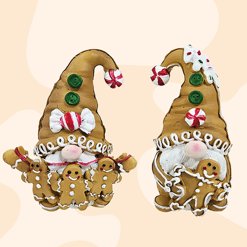 11cm Gnome Holding Gingerbread - Assorted Designs image
