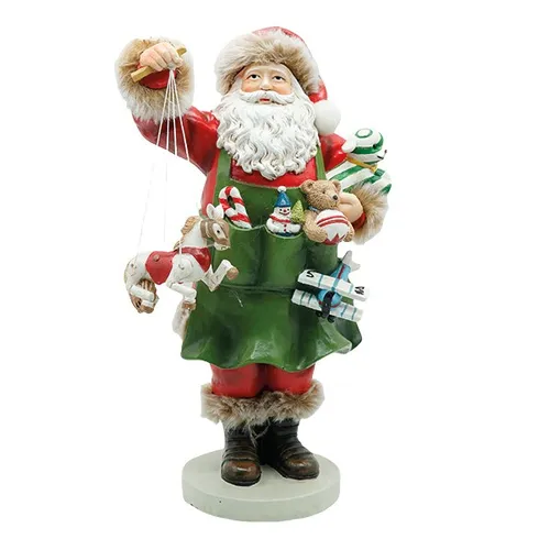 23cm Santa Claus On Base Holding Gifts image