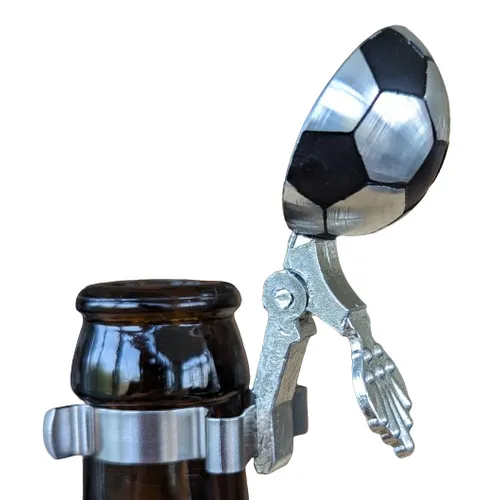 Soccer Ball Beer Bottle Topper By KING image