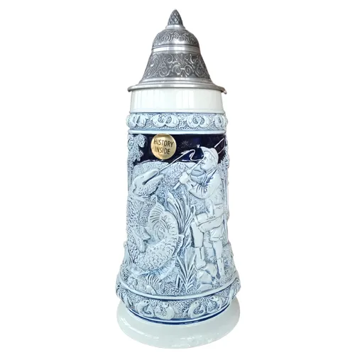 Angler Beer Stein Light Grey 0.5L By KING image
