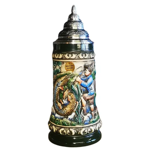 Angler Beer Stein Rustic 0.5L By KING image