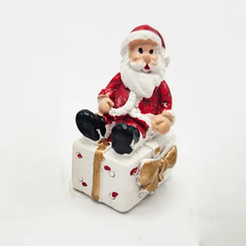 3.5cm Mini Santa Sitting On Present image