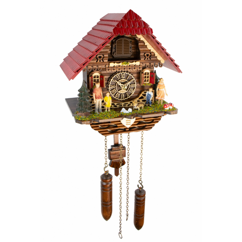 Home Sweet Home Battery Chalet Cuckoo Clock 21cm By TRENKLE image