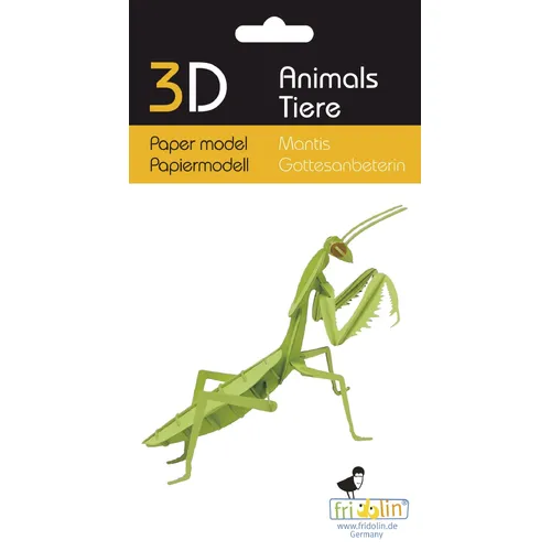 3D Paper Model- Praying Mantis image