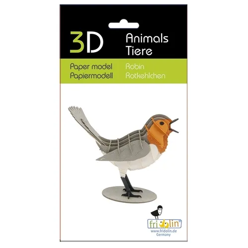 3D Paper Model- Robin image