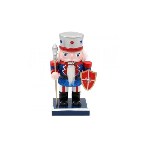 16cm Blue & Red Soldier Nutcracker image
