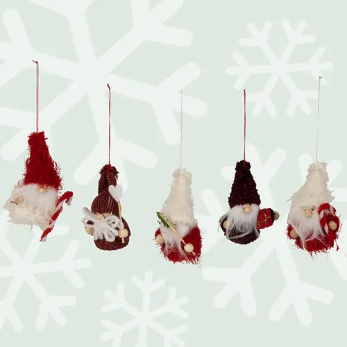 7cm Hanging Felt Gnome- Assorted Designs image