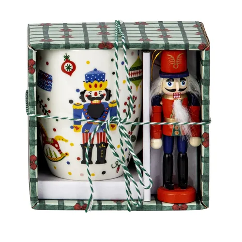 Nutcracker Mug & Hanging Decoration Gift Set- Option 1