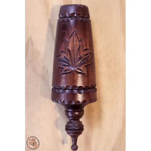 Hand Carved Chain Cup - Maple Leaf image