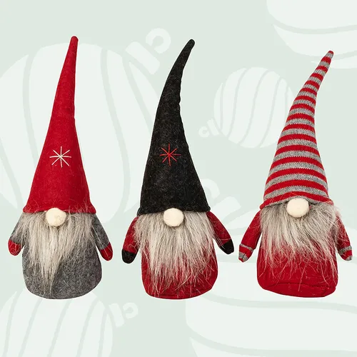 20cm Christmas Gnome With Long Hat - Assorted Designs image