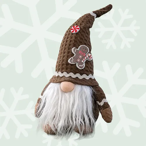 26cm Brown Gingerbread Gnome image