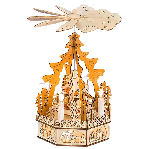 36cm Carollers Battery LED Christmas Pyramid image