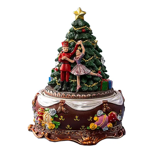 15.5cm Nutcracker Musical Christmas Tree (Tchaikovsky- The Nutcracker Suite) image