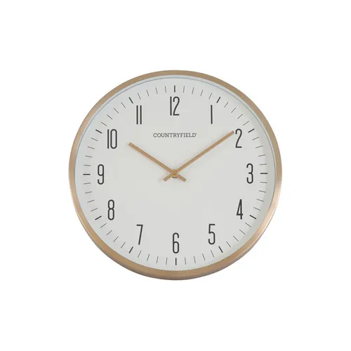 35cm Antoin White & Gold Wall Clock By COUNTRYFIELD image