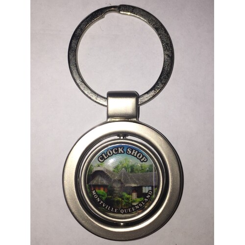 Round Montville Clock Shop Key Ring 