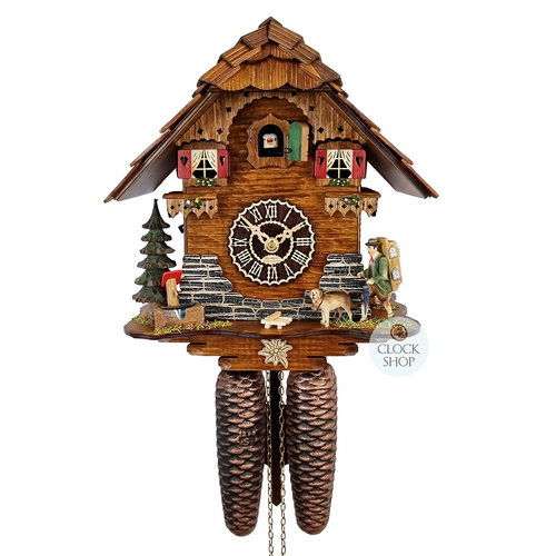 Clock Peddler 8 Day Mechanical Chalet Cuckoo Clock 27cm By TRENKLE image