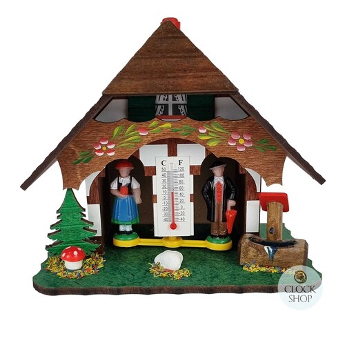 14cm Chalet Weather House Tudor Style By TRENKLE image
