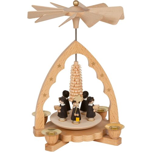 19cm Carollers Christmas Pyramid By Richard Glässer image