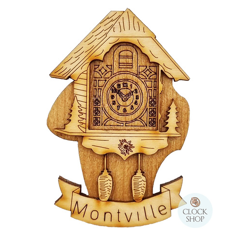 8.5cm Montville Chalet Wooden Fridge Magnet  image