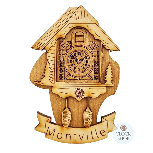 Montville Chalet Wooden Fridge Magnet 