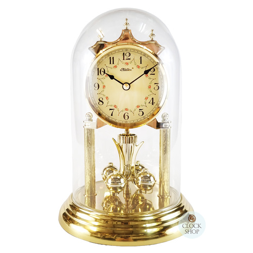 23cm Gold Anniversary Clock With Cream Dial By HALLER image