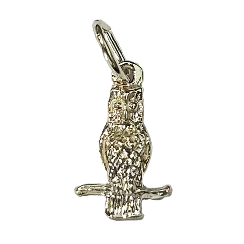 Charm - Owl Sitting Silver image
