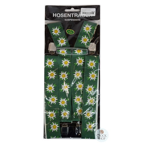 German Suspenders (Green Edelweiss)