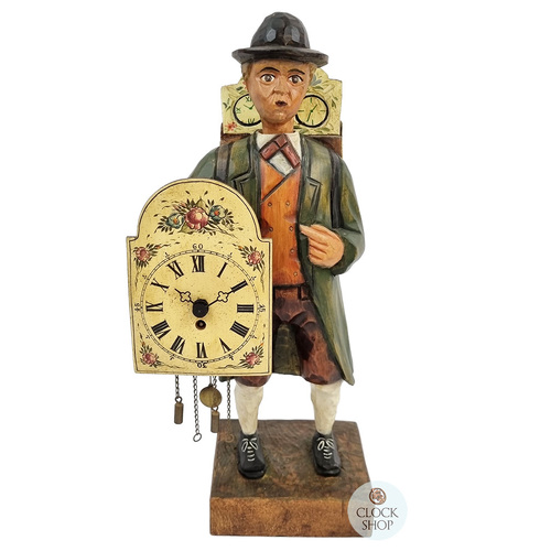 35cm Whistling Clock Peddler Table Clock By ROMBA