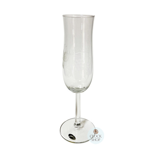 Gw - Champagne Flute Etched