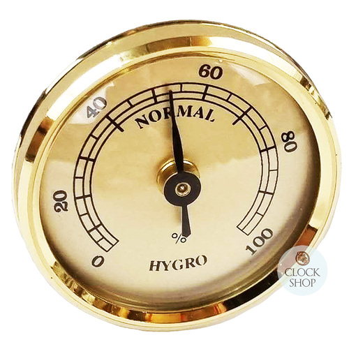 Gold Hygrometer Insert With Gold Dial 42mm By FISCHER