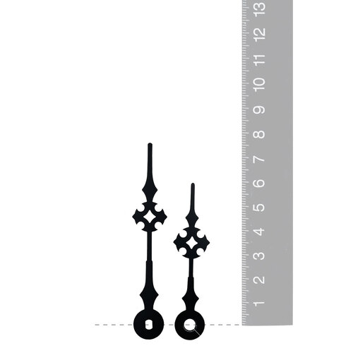 Black Gothic Euroshaft Quartz Hands (77mm & 60mm) image