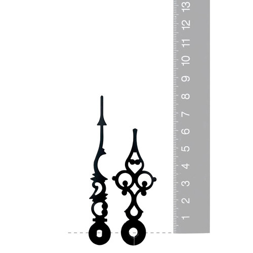 Black Serpentine Euroshaft Quartz Hands (80mm & 59mm) image