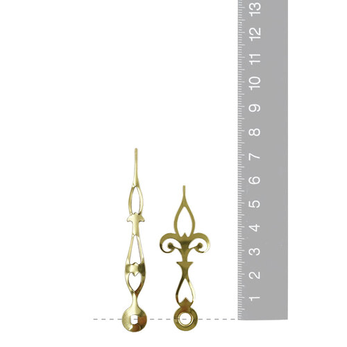 Gold Ornate Euroshaft Quartz Hands (73mm & 57mm) image