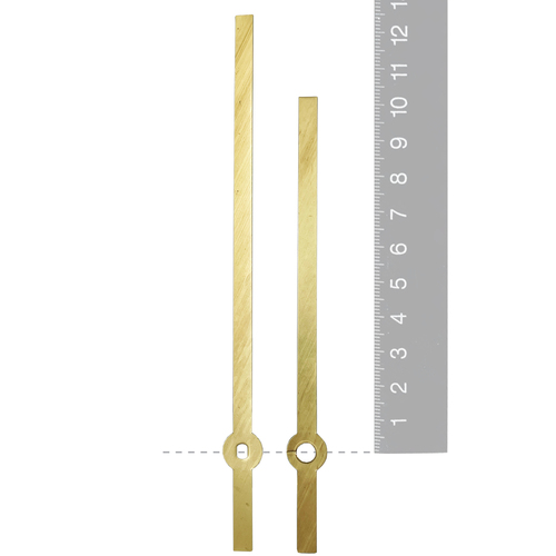 Gold Straight Euroshaft Quartz Hands (125mm & 100mm) image