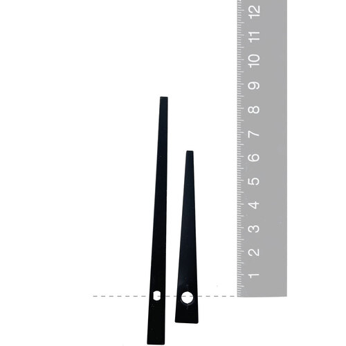 Black Tapered Euroshaft Quartz Hands (85mm & 62mm) image