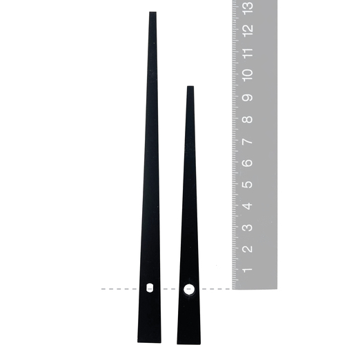 Black Tapered Euroshaft Quartz Hands (127mm & 95mm) image