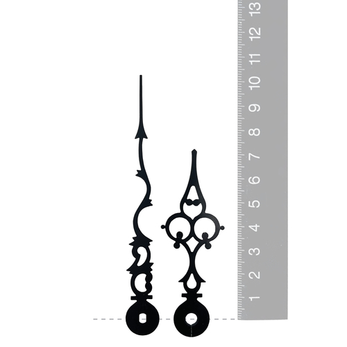 Black Serpentine Euroshaft Quartz Hands (103mm & 72mm) image